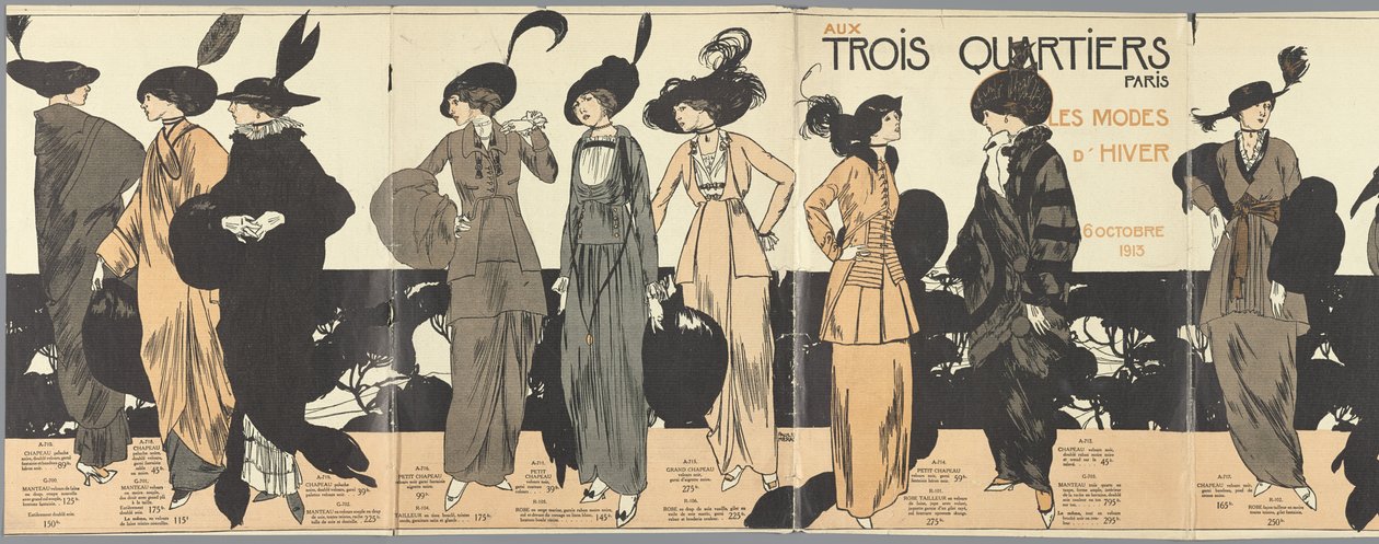 In Three Quarters Paris, Winter Fashions 6 oktober 1913 av Paul Méras