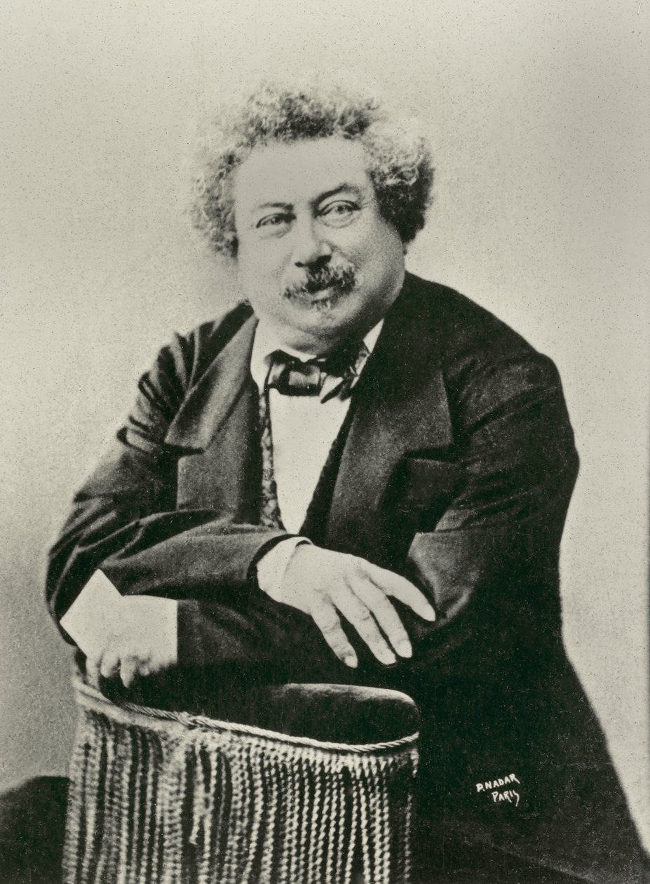 Porträtt av Alexandre Dumas Père (fotografi) av Paul Nadar