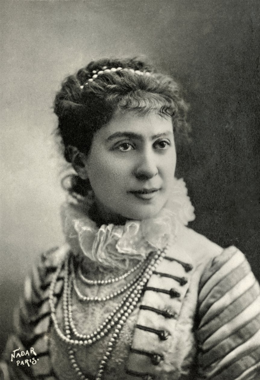 Porträtt av Blanche Baretta - Worms (foto) av Paul Nadar