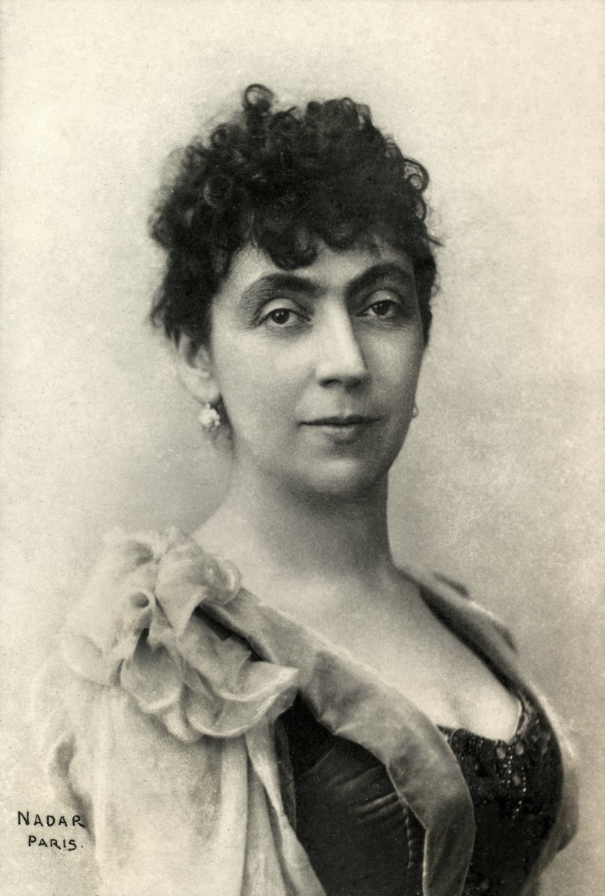 Porträtt av Madeleine Lemaire (fotografi) av Paul Nadar