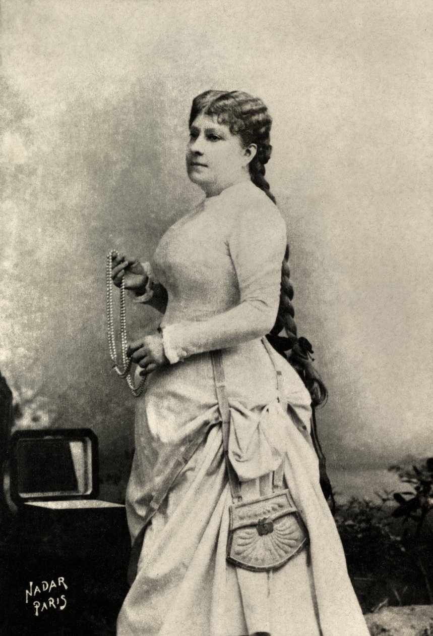 Porträtt av Marie felix , Miolan , Carvalho (foto) av Paul Nadar
