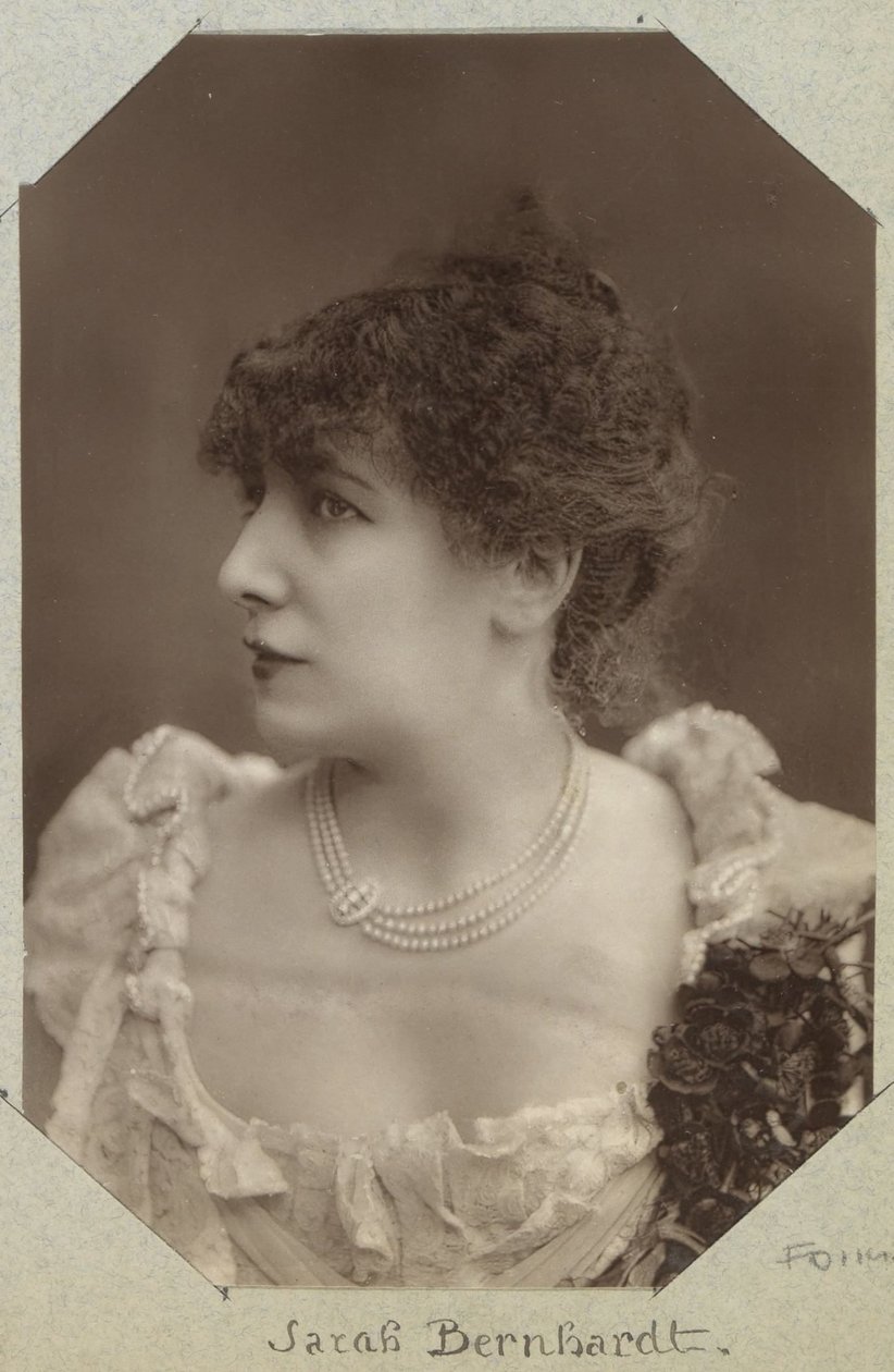 Porträtt av skådespelerskan Sarah Bernhardt av Paul Nadar