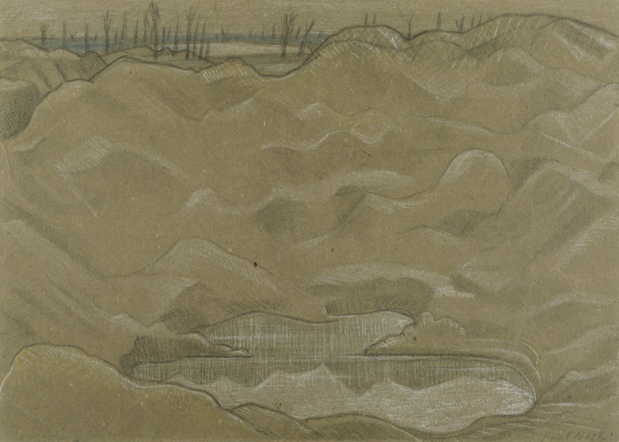 En skalkrater av Paul Nash