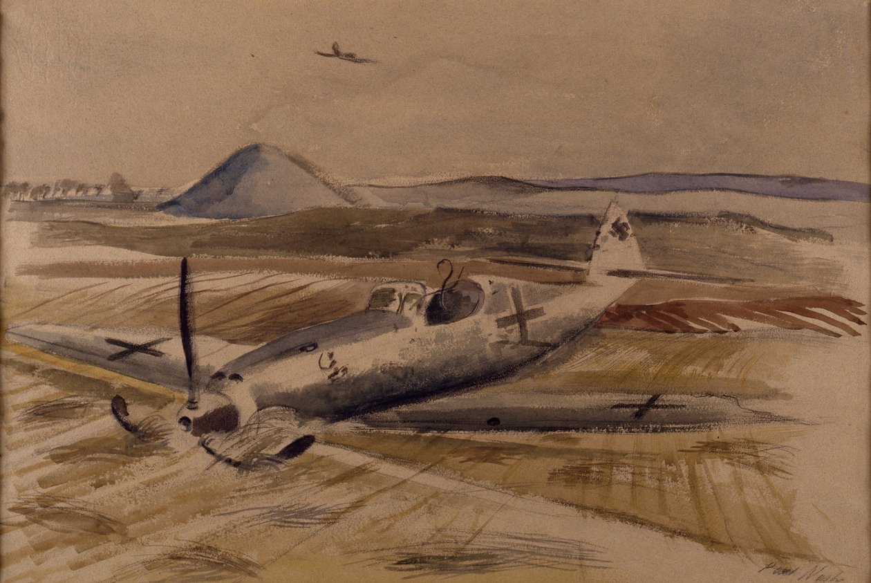 Encounter in the Afternoon, ca 1940 (akvarell på papper) av Paul Nash