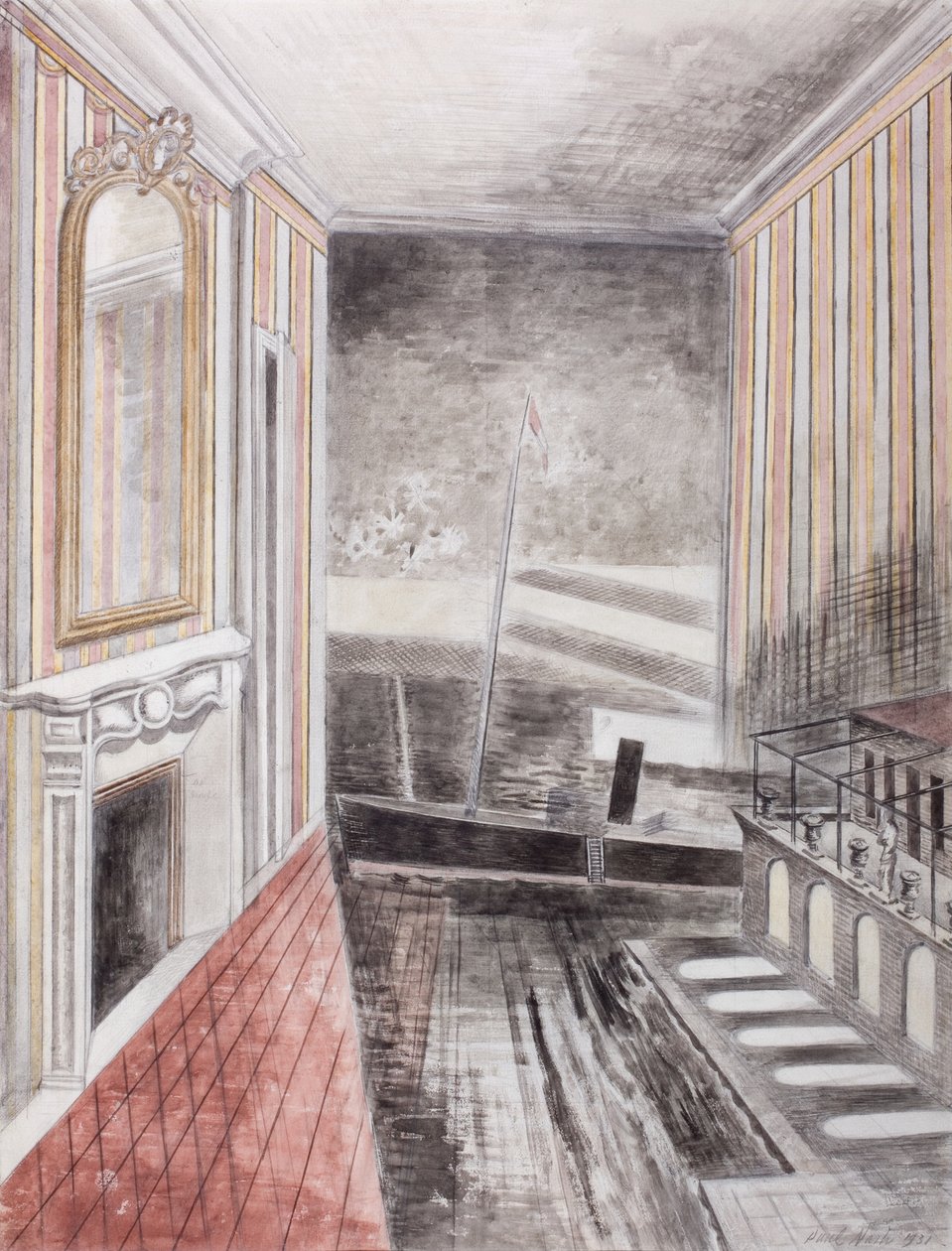 Hamn och rum av Paul Nash
