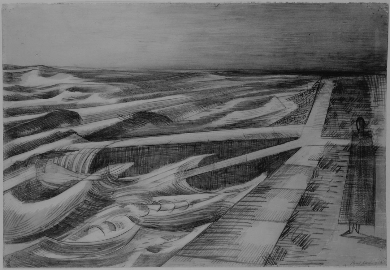 Night Tide, Dymchurch av Paul Nash
