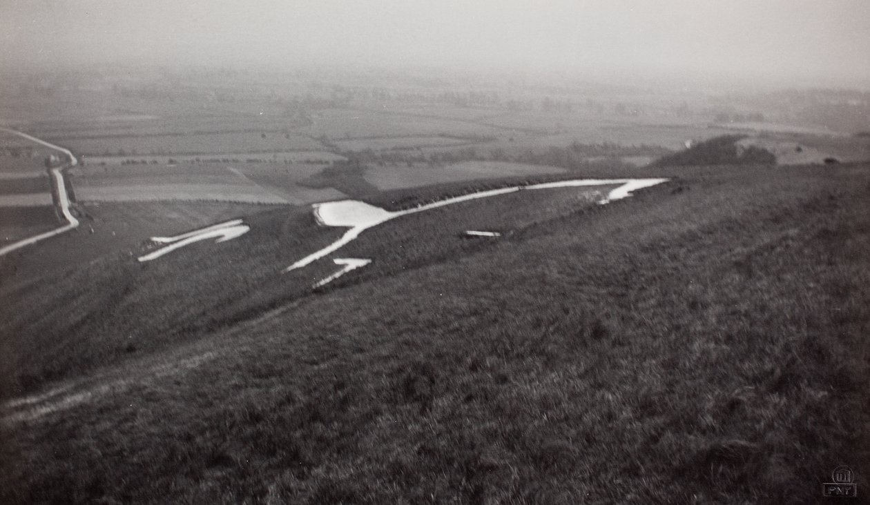 The White Horse, Uffington, Berkshire av Paul Nash