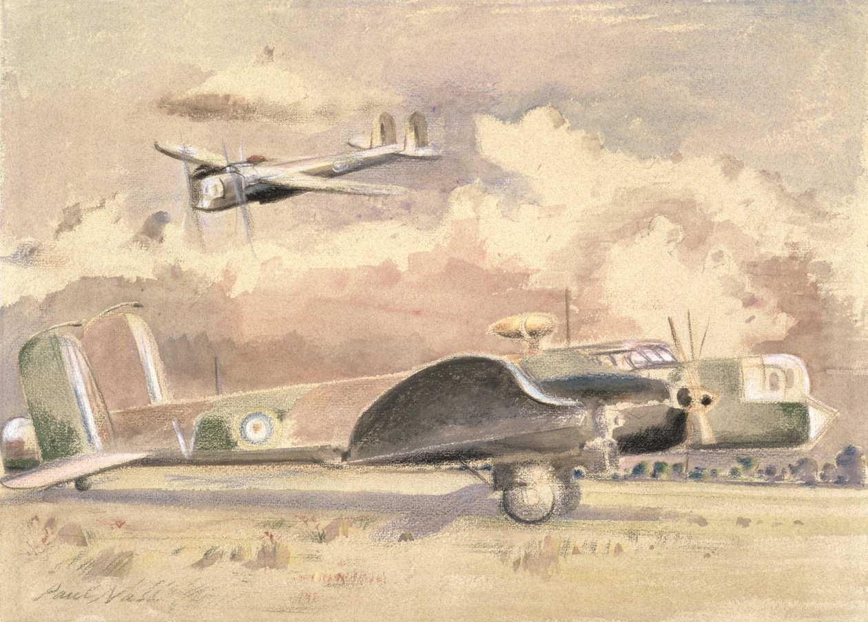 Whitley bombplan solar av Paul Nash