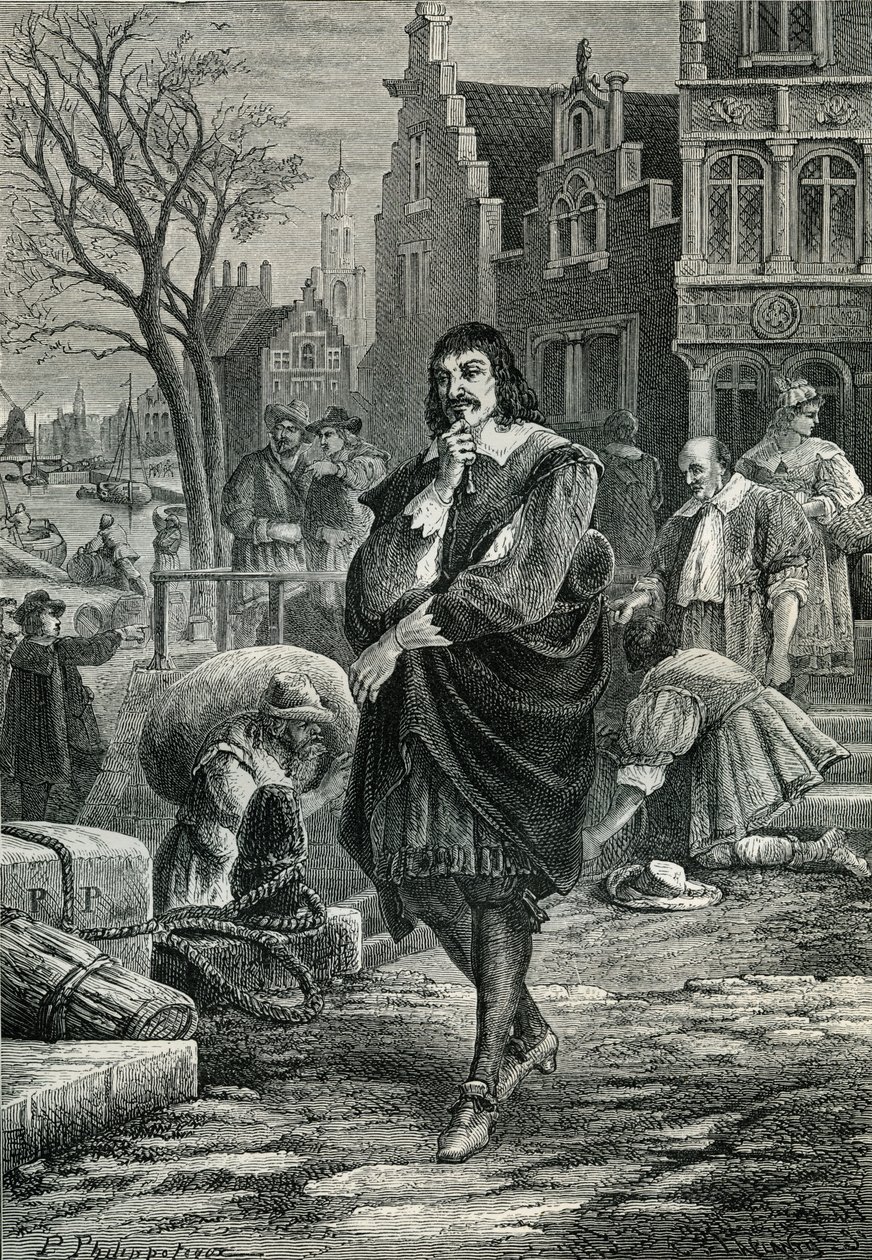 René Descartes i Amsterdam av Paul Phillipoteaux