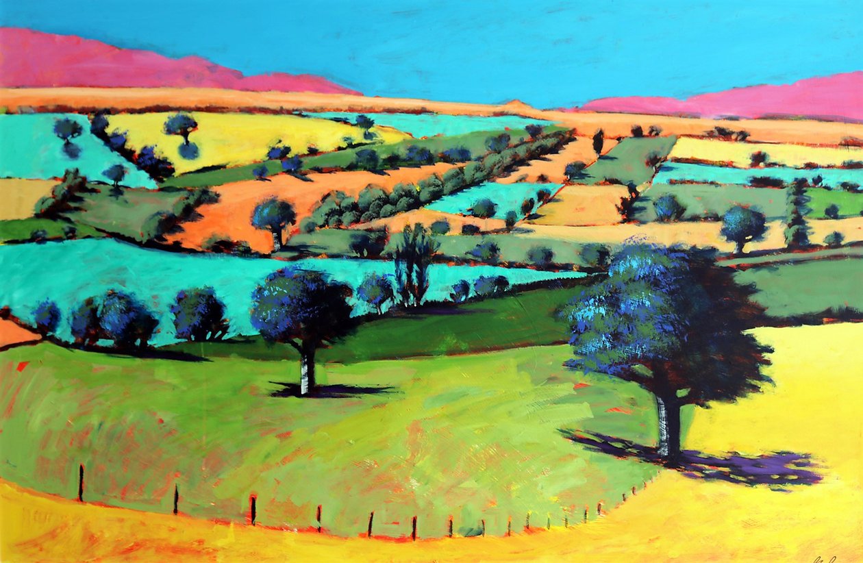 Coombe (akryl ombord) av Paul Powis