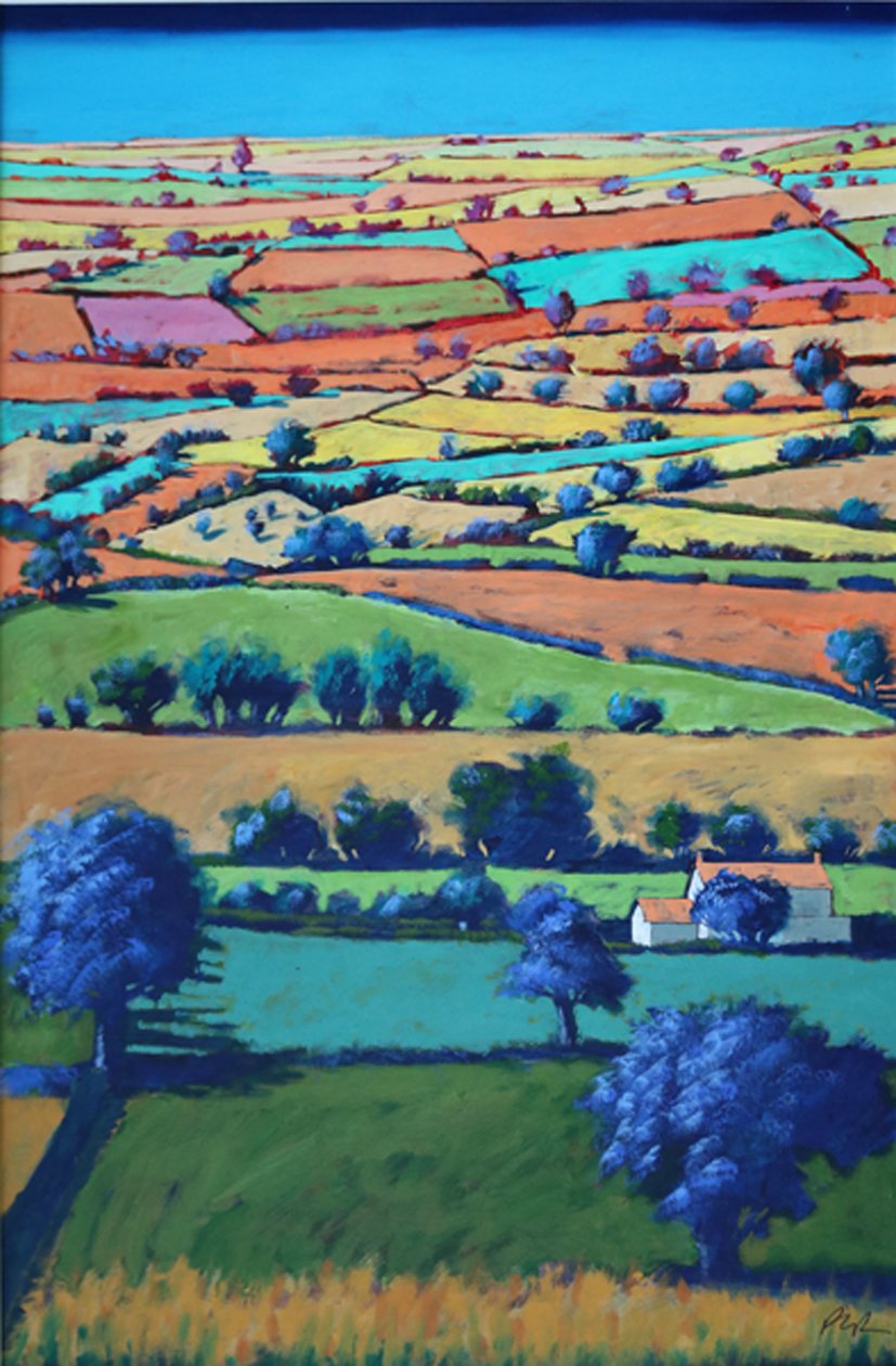 Devon II (akryl ombord) av Paul Powis