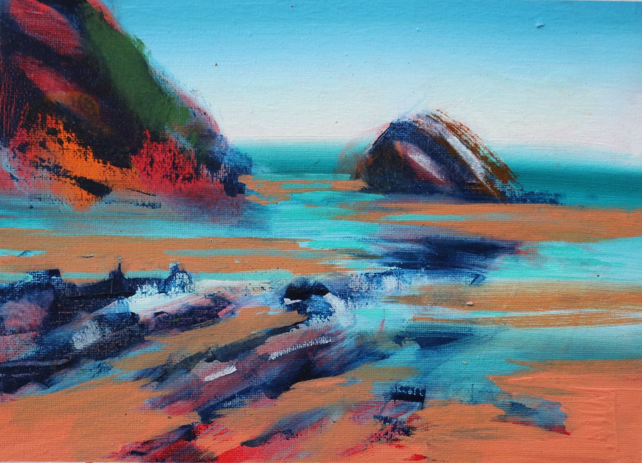 Little Haven II, 2021 (akryl på duk) av Paul Powis