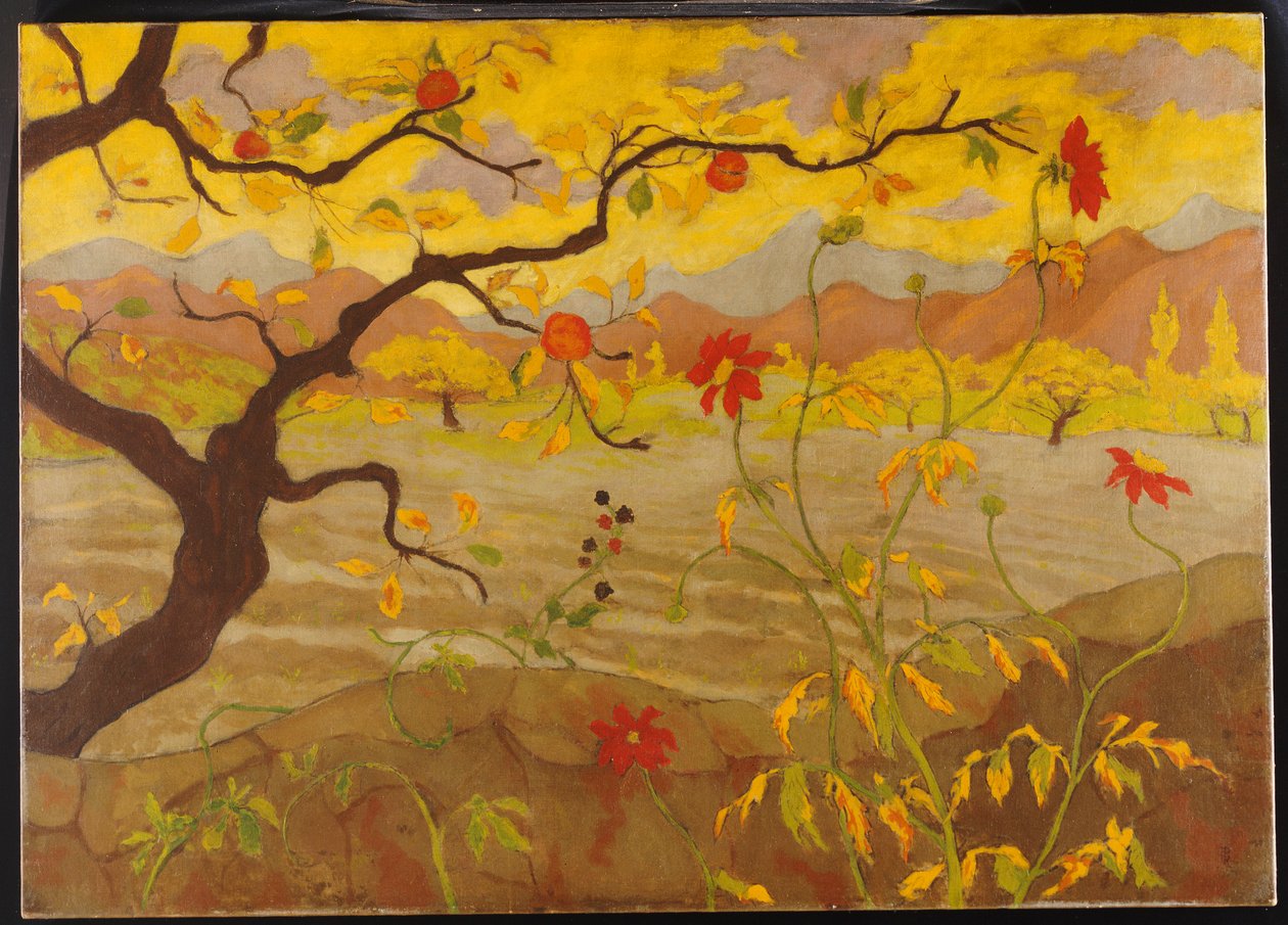 Äppelträd med röda frukter, c.1902 av Paul Elie Ranson