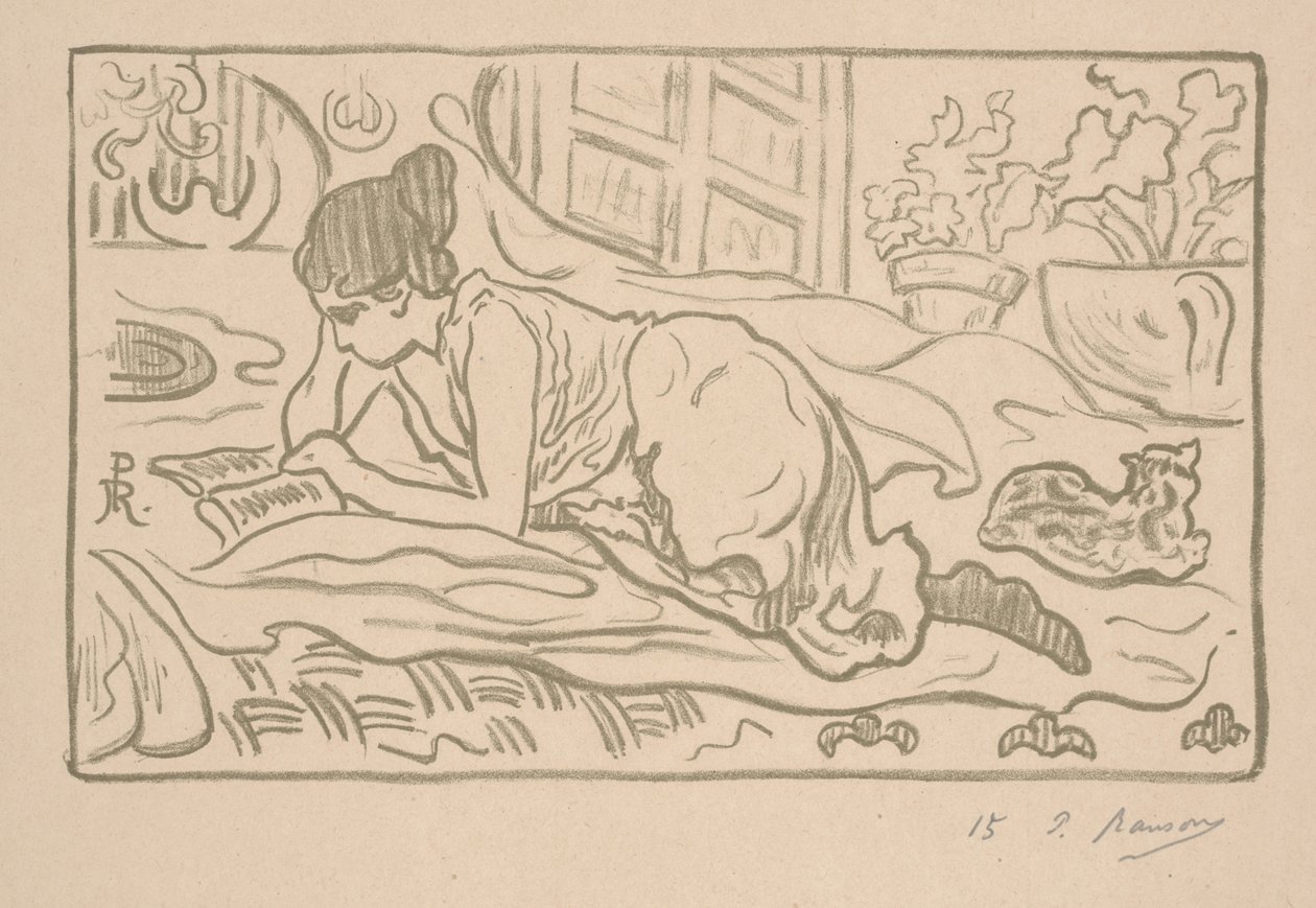 Den liggande läsaren av Paul Elie Ranson