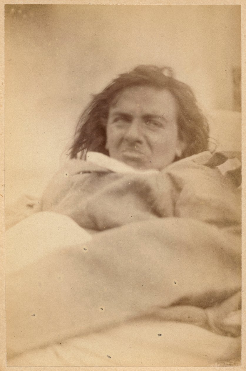 Hysterisk epilepsi, hallucinationer, motvilja, platta XXXV från "Iconographie Photographique de La Salpetriere" av Bourneville et P. Regnard, Paris, 1876 (albumenprint) av Paul Regnard