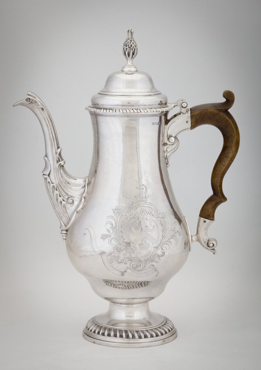 Kaffekanna, 1773 av Paul Revere