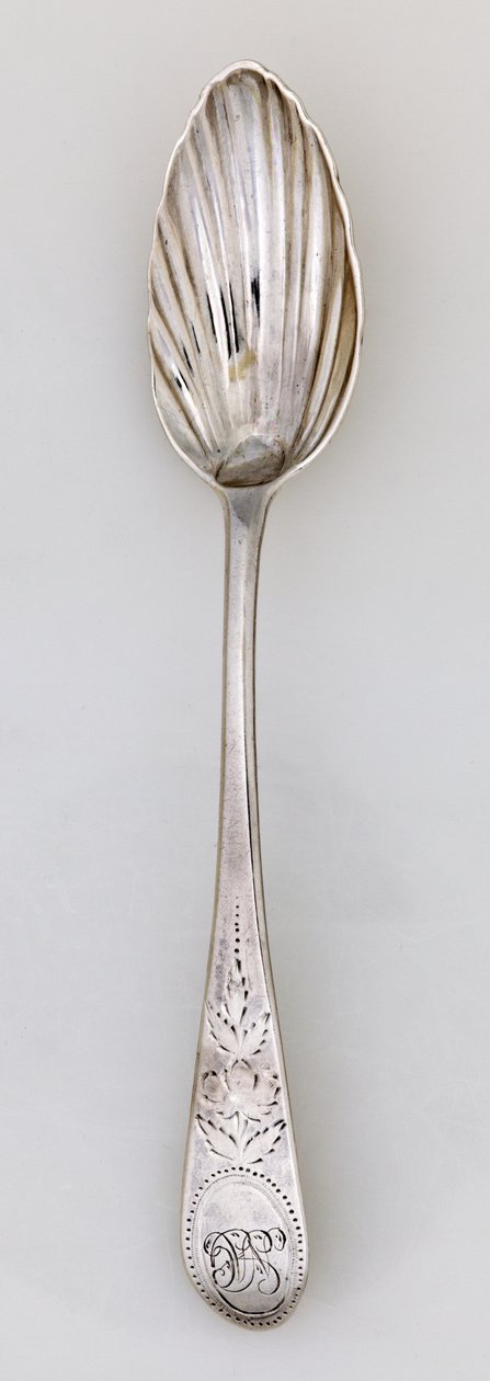Riflerad tesked, ca 1785 (silver) av Paul Revere