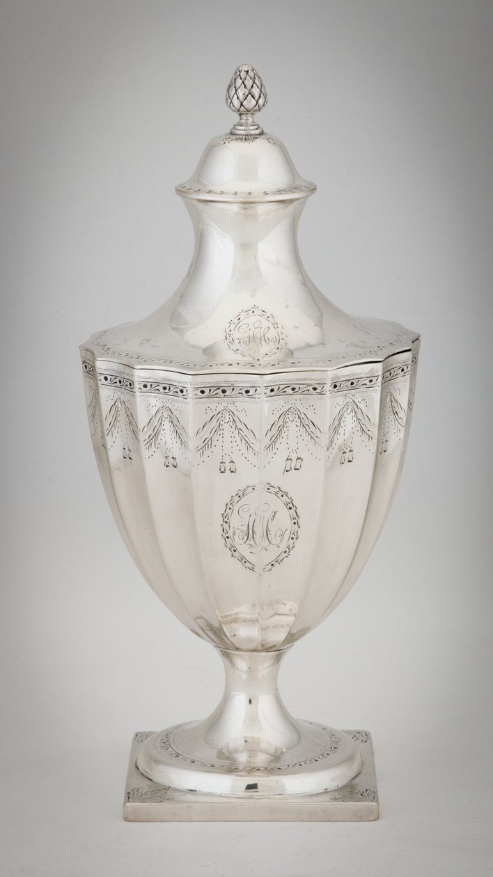 Sockerurna, ca 1795 (silver) av Paul Revere