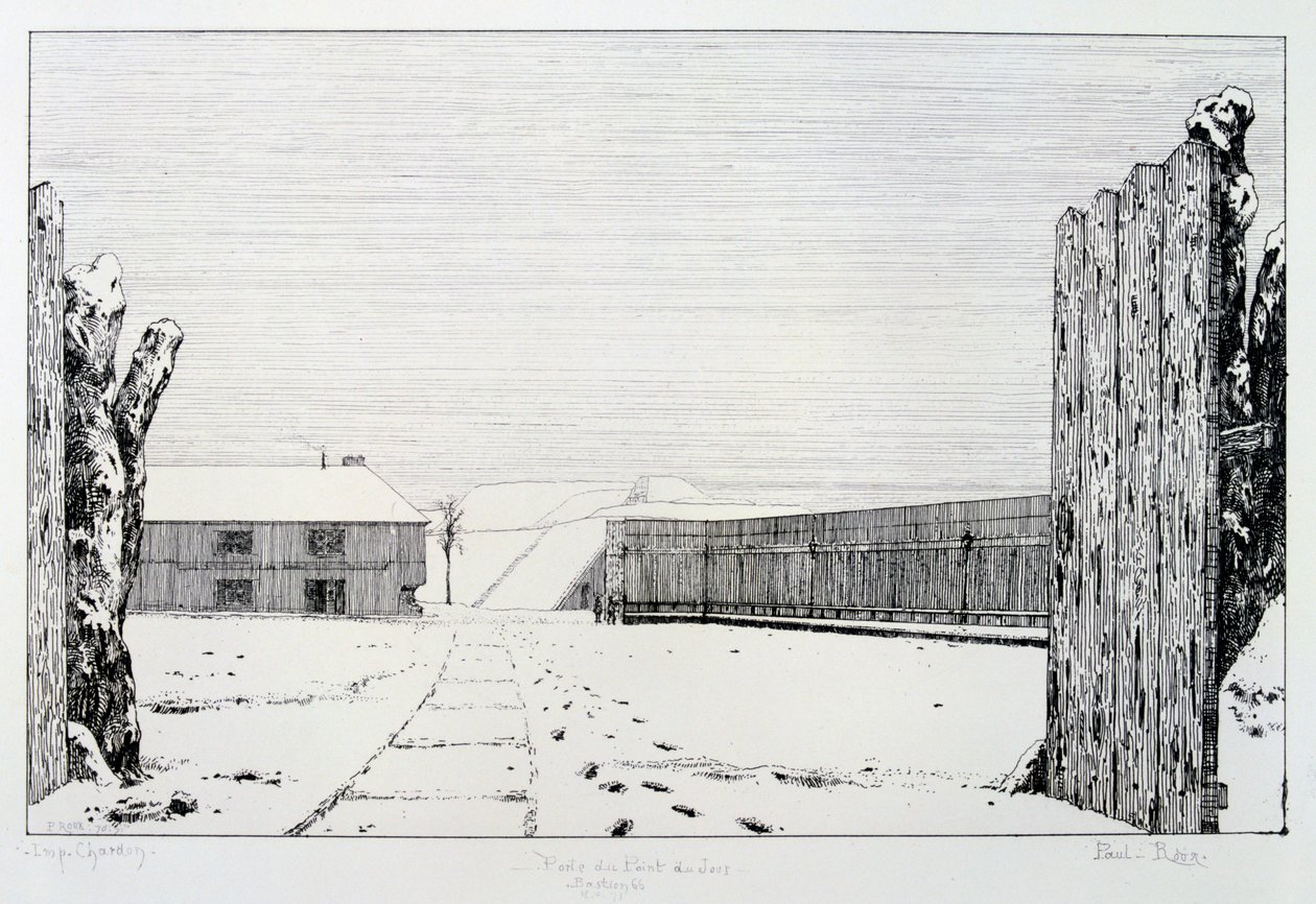 Bastion 66, belägringen av Paris, 1870-1871 av Paul Roux