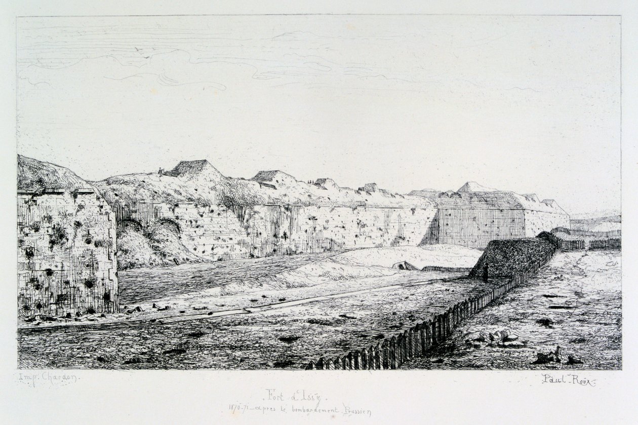 Fort dIssy, belägringen av Paris, 1870-1871 av Paul Roux