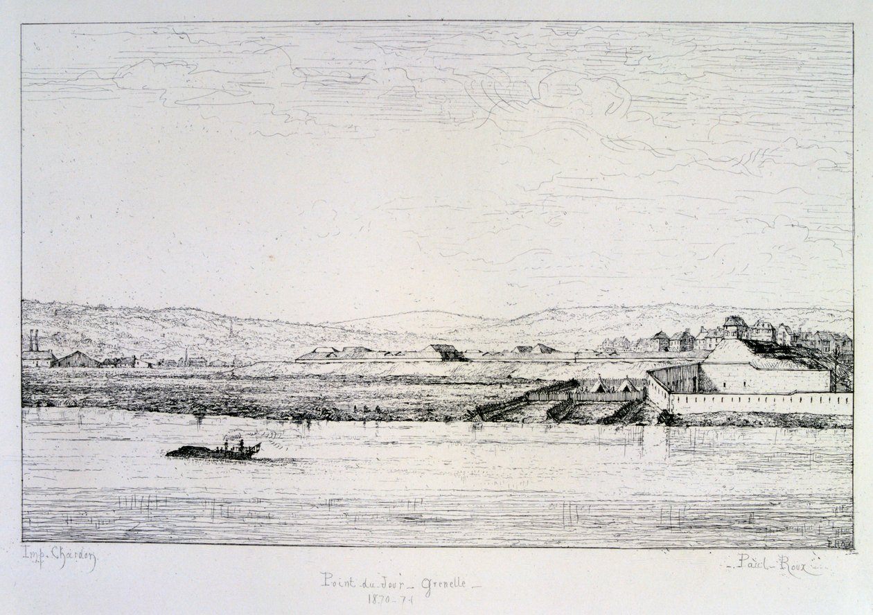 Daggry - Grenelle, belägringen av Paris, 1870-1871 av Paul Roux
