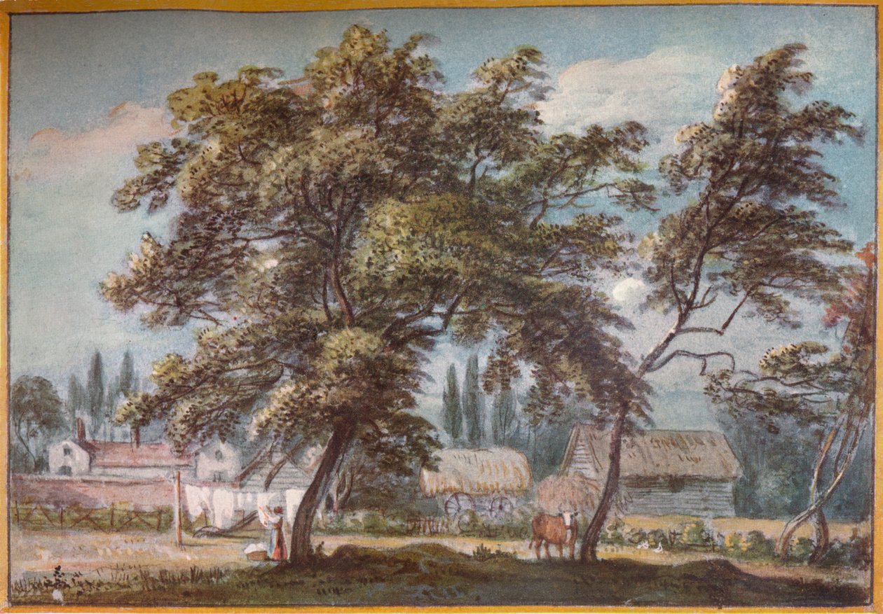 På Englefield Green, c1700-talet, 1924 av Paul Sandby