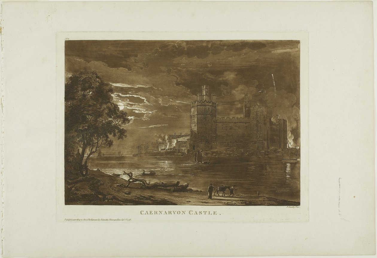 Caernarvon slott av Paul Sandby