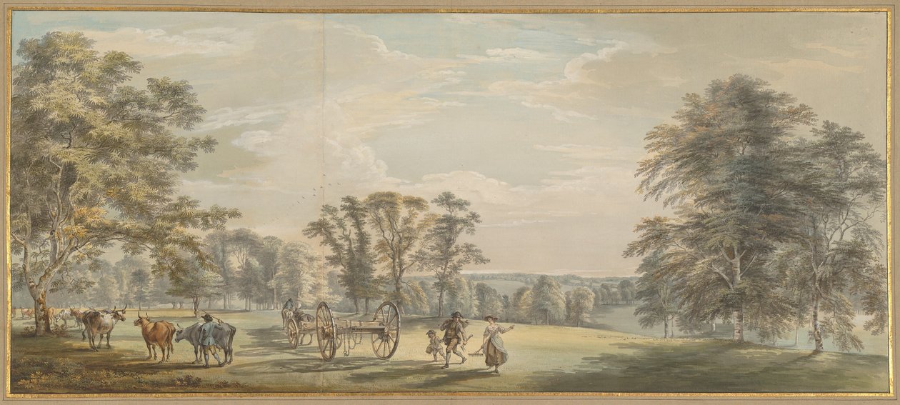 Gryning i Luton Park av Paul Sandby
