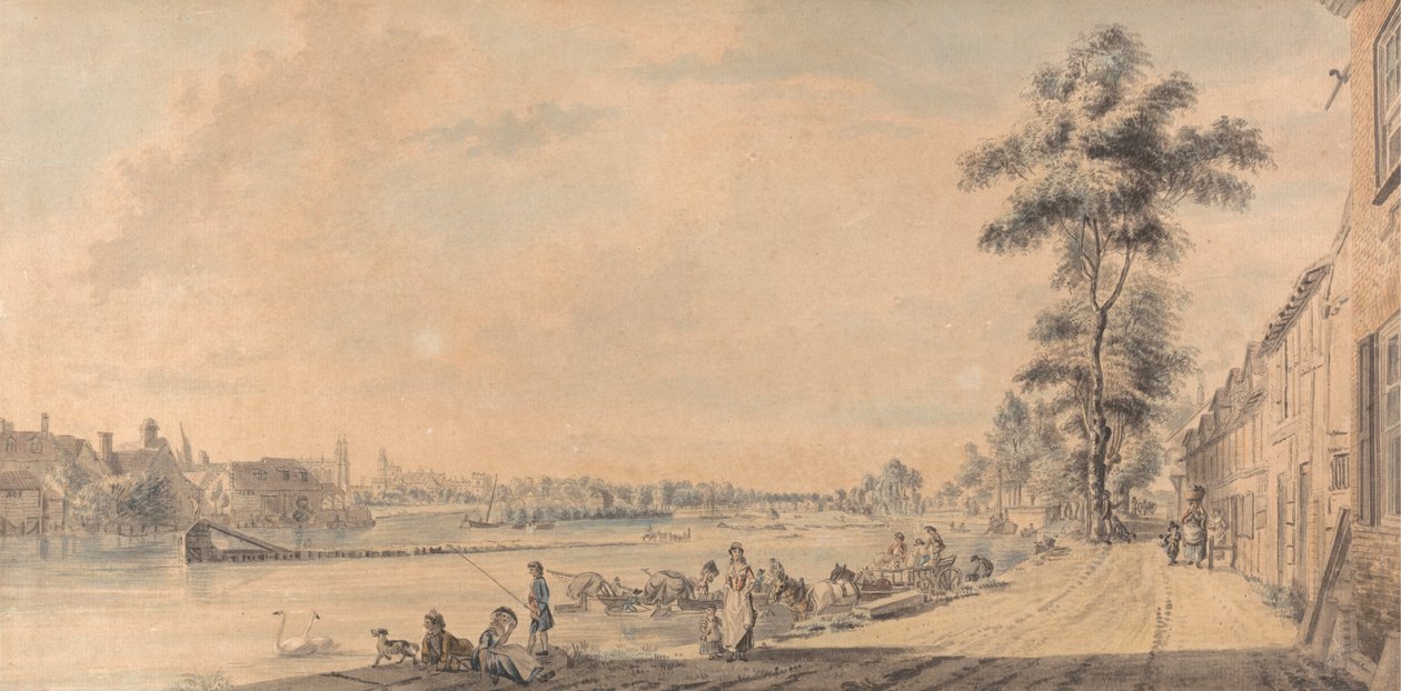 Eton College från söder av Paul Sandby