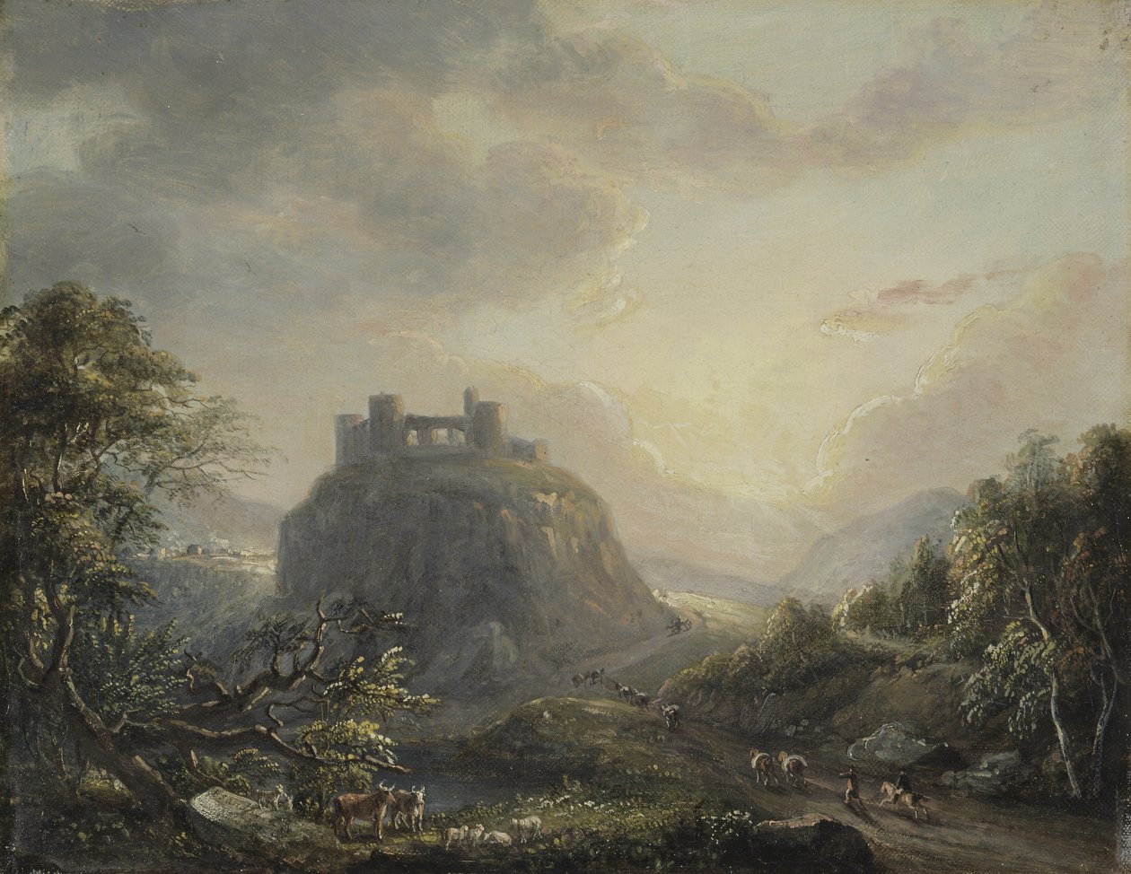 Landskap med ett slott av Paul Sandby