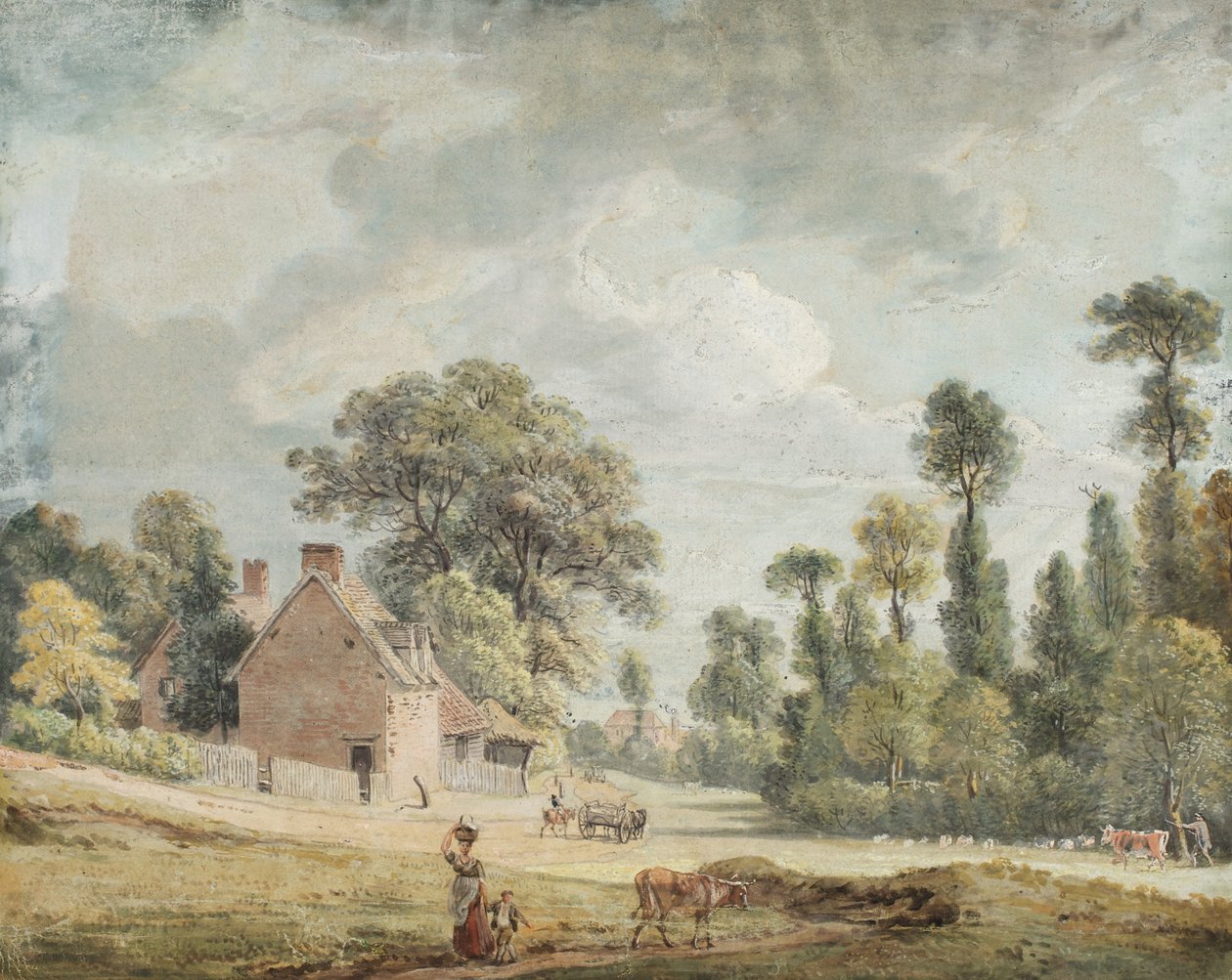 Tittar nerför Egham Hill av Paul Sandby