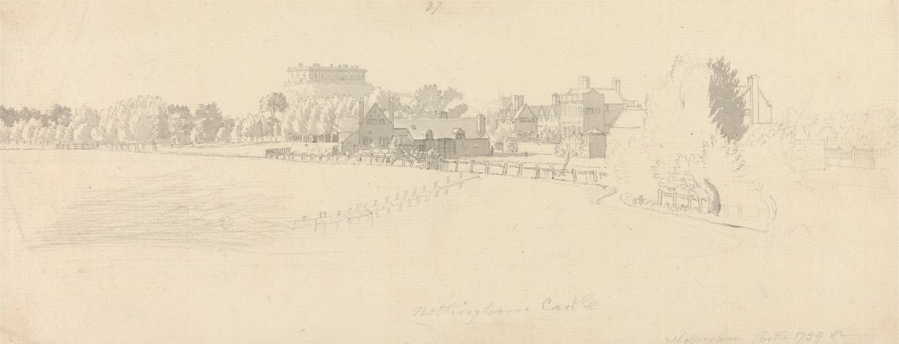 Nottingham Castle av Paul Sandby