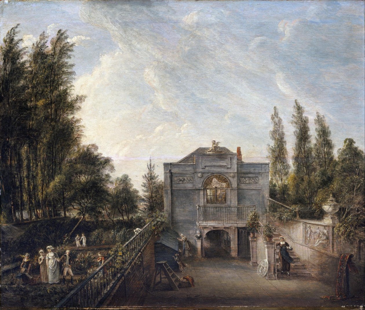 Konstnärens ateljé, Bayswater av Paul Sandby