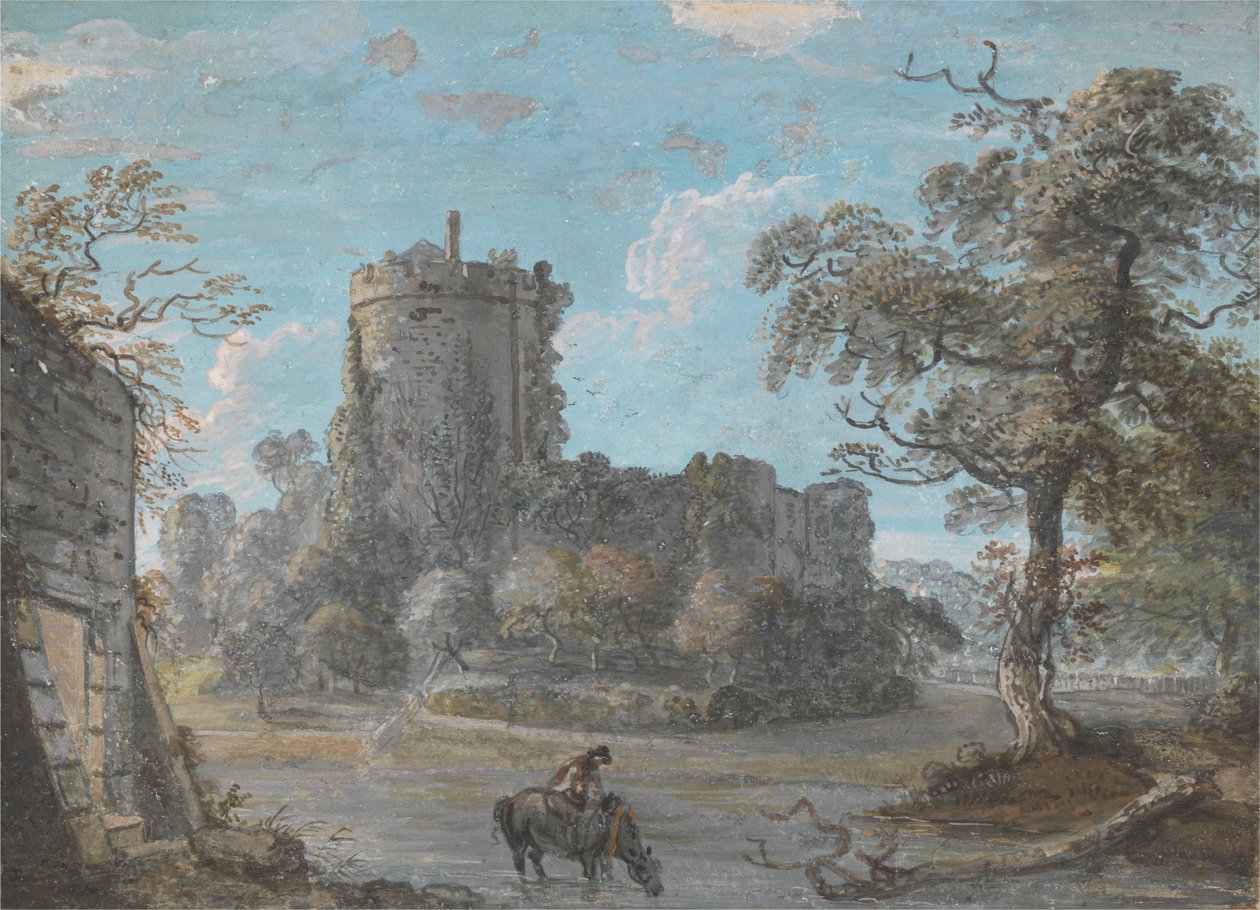 チェプストー城の入り口スウェーデン語 av Paul Sandby