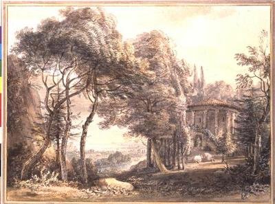 Den runde tempelsvenske av Paul Sandby