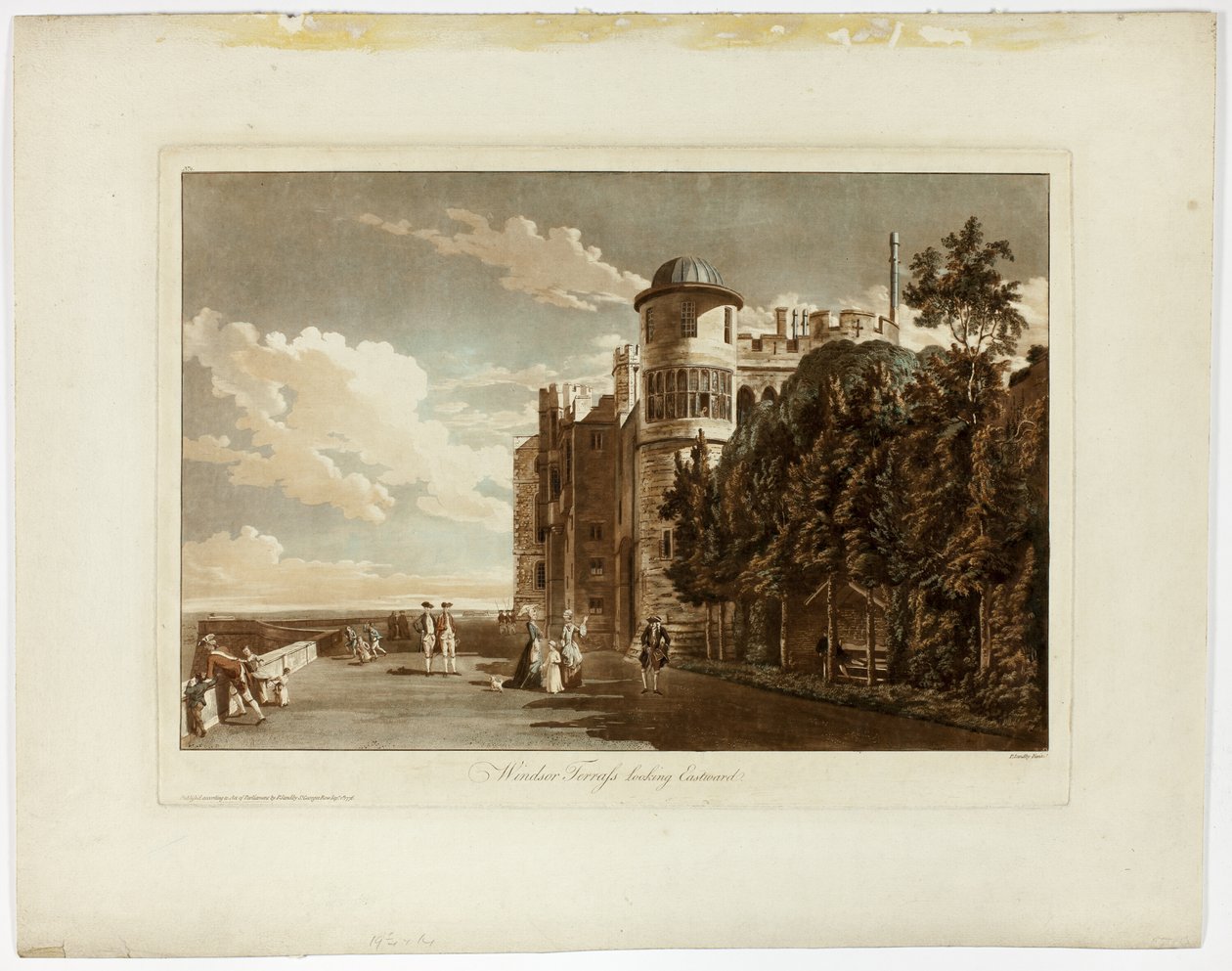 Windsor terrass blickar österut av Paul Sandby