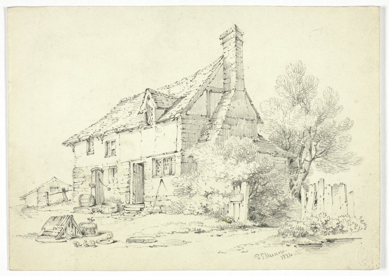 Landsbygdsstuga av Paul Sandby Munn