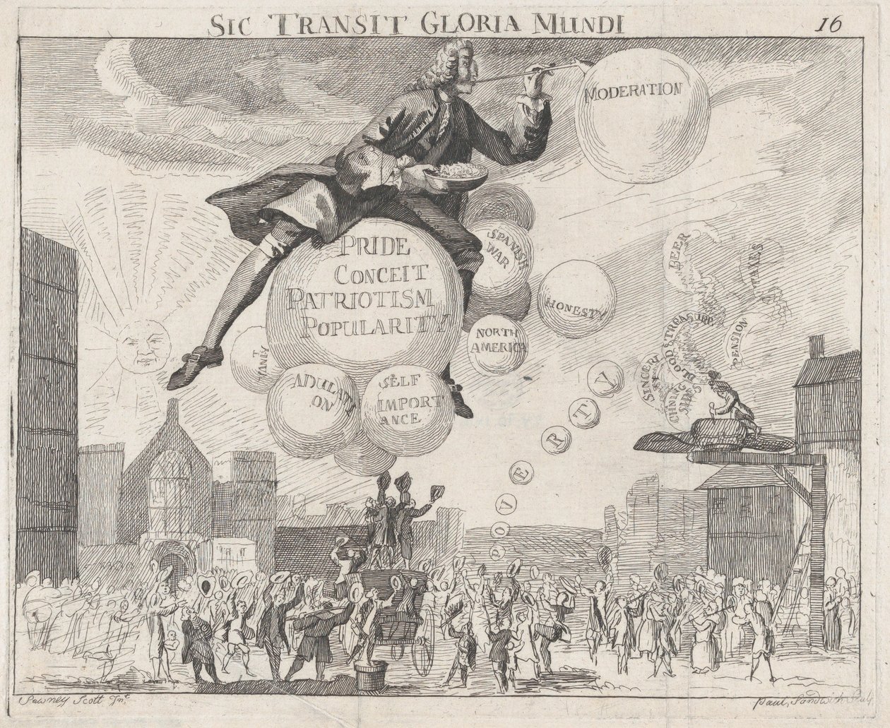 Således går världens härlighet, ca. 1762, ca. 1762 av Paul Sandwich