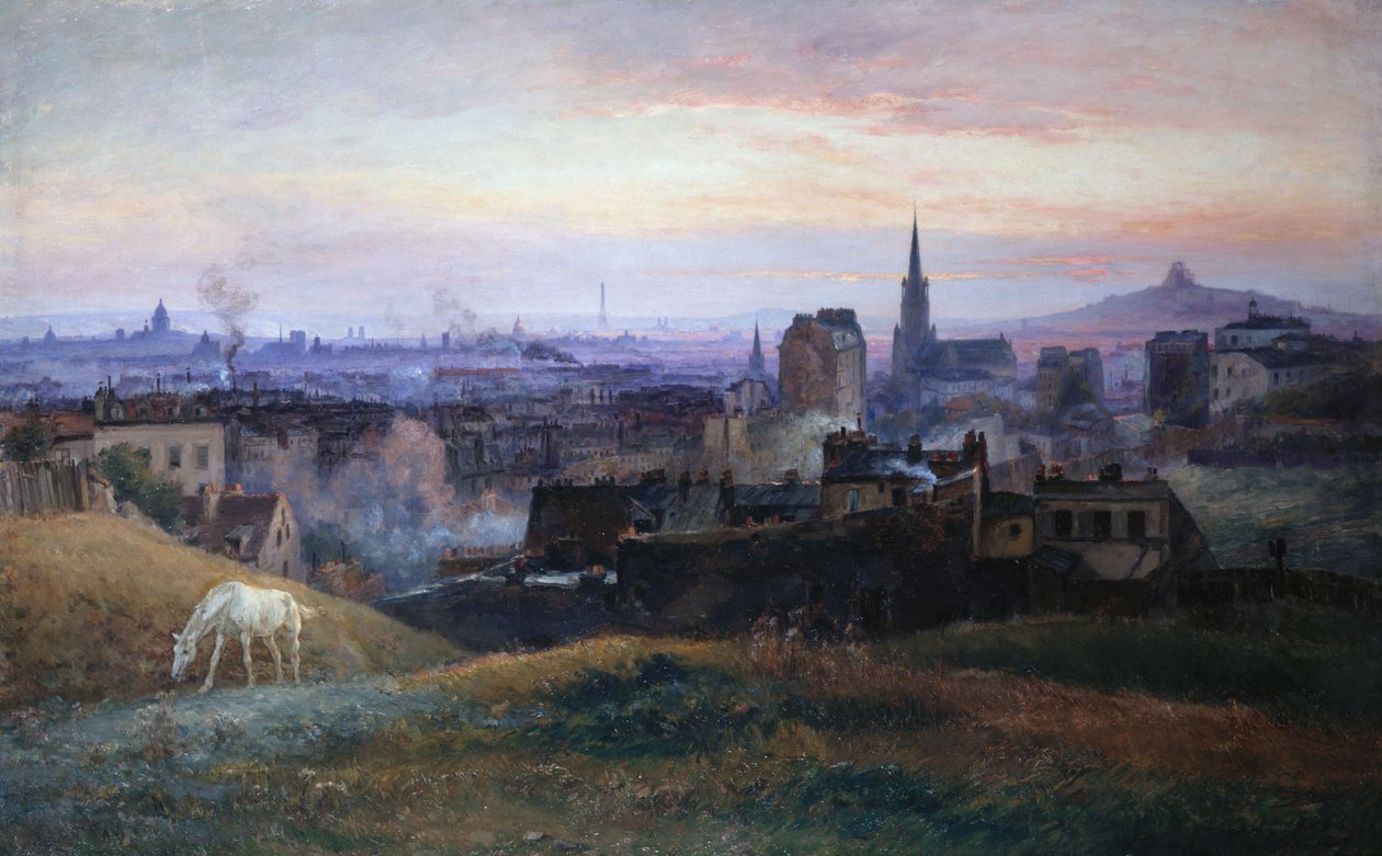 Panoramautsikt över Paris, sett från Ménilmontant av Paul Schaan