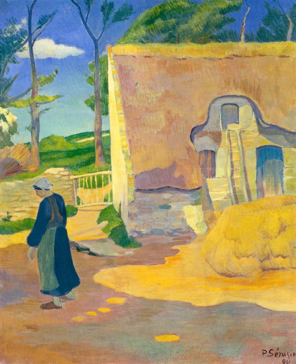 Bondgård vid Le Pouldu av Paul Sérusier