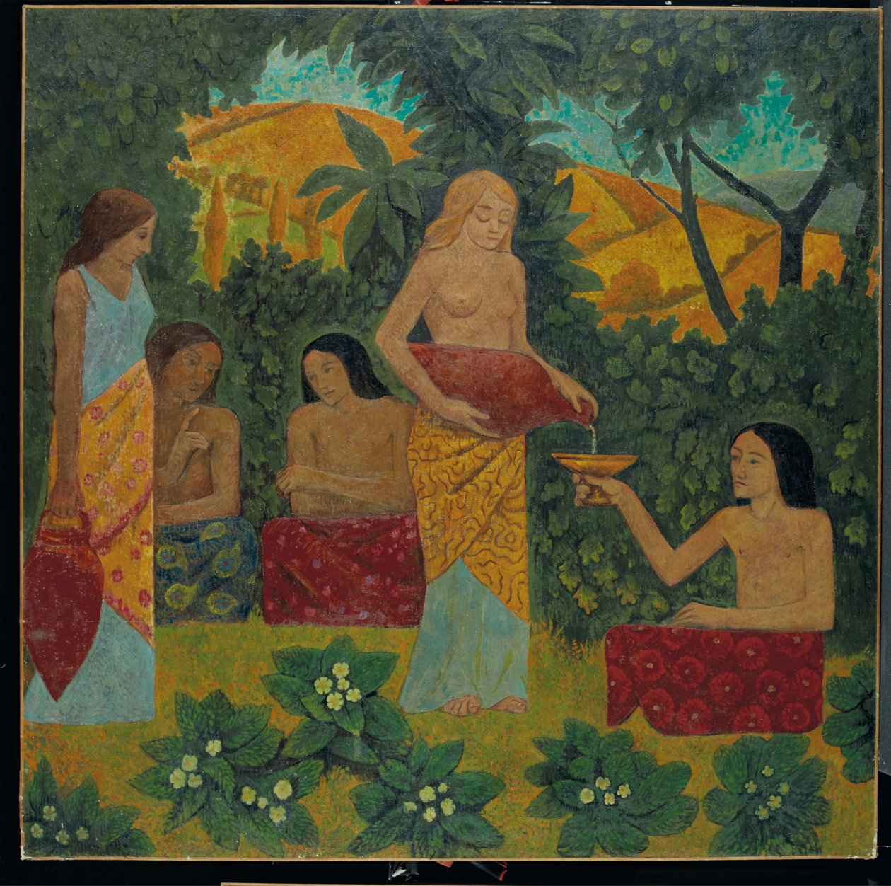 Libations, Fem figurer i en mytisk skog av Paul Sérusier