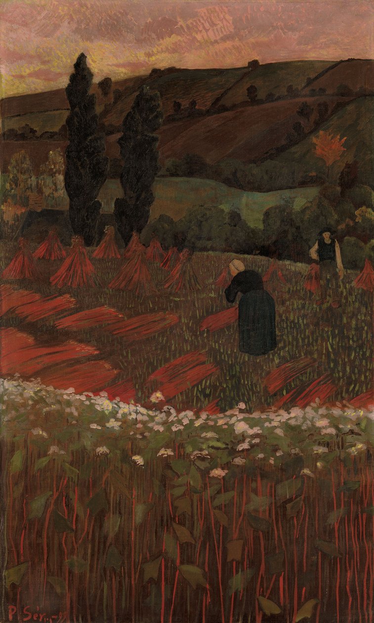 Skörden av bovete av Paul Sérusier