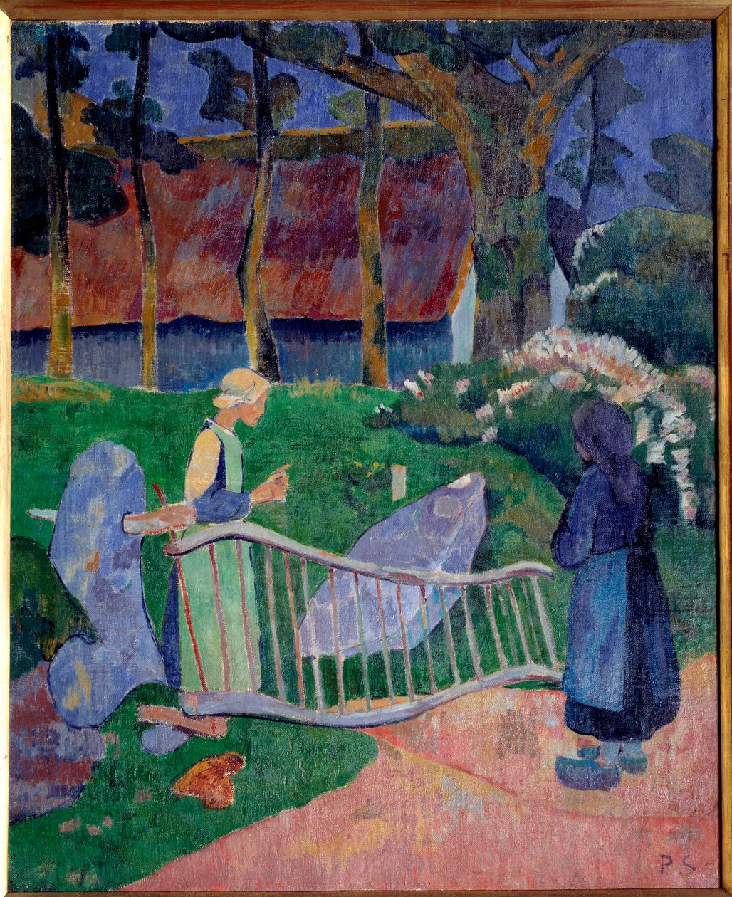 Blomtunnan eller pouldu. Målning av Paul Serusier (1863-1927) av Paul Sérusier