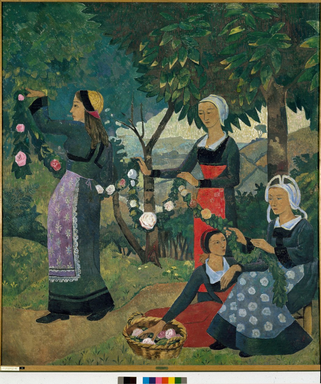 Kransen av rosor av Paul Sérusier