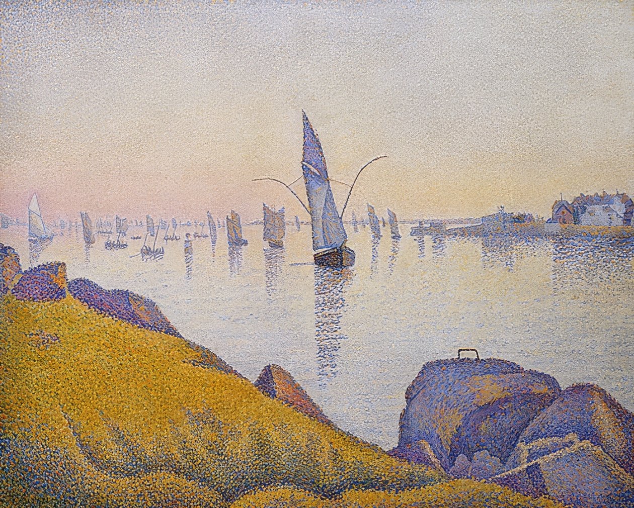 Abendruhe, Concarneau, Opus 220 (Allegro Maestoso). 1891 av Paul Signac