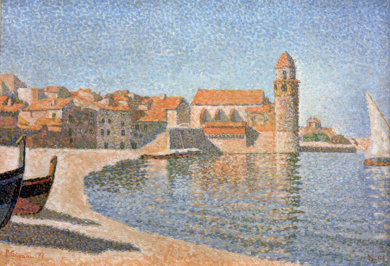 Utsikt över Collioure av Paul Signac