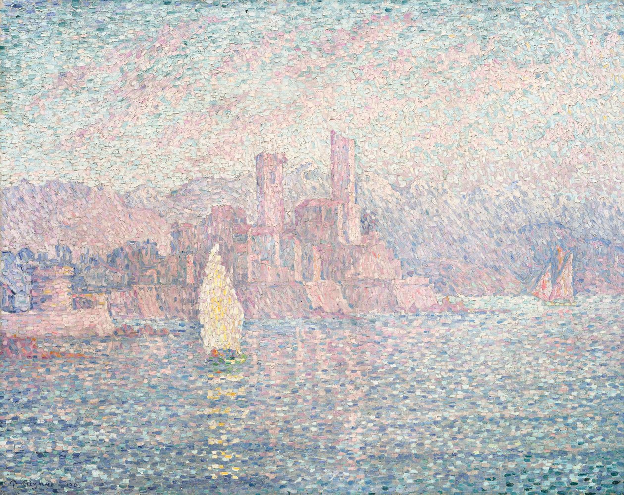 Antibes, morgon, 1903 av Paul Signac