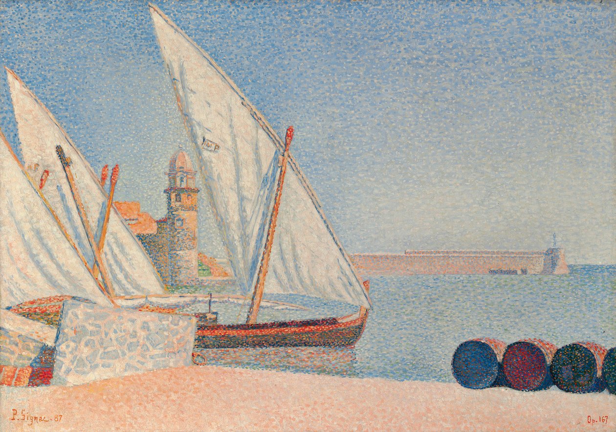 Collioure, Gungorna, 1887 av Paul Signac