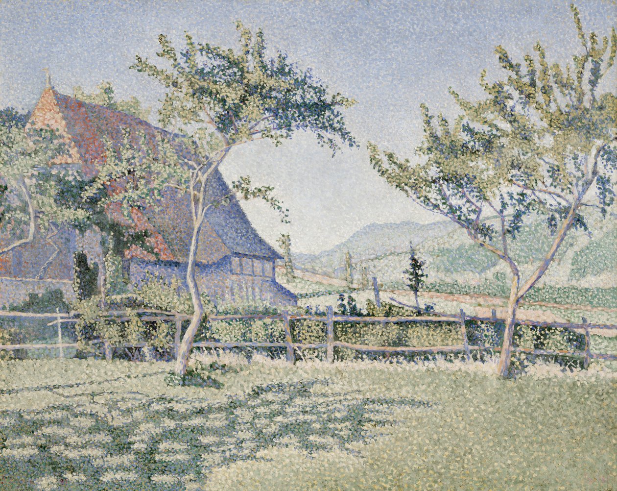 Comblat-le-Château, ängen, Opus 161, juni-juli 1887 (olja på duk) av Paul Signac