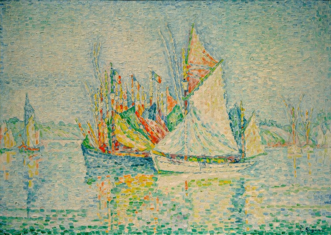 Concarneau, (Hamnen) av Paul Signac